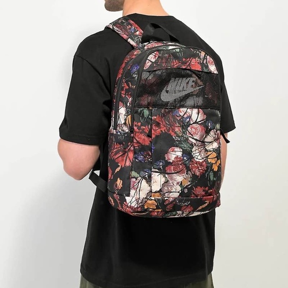 BRAND NEW unisex nike Nike elemental floral print breathable mesh backpack (21L) - Picture 6 of 10